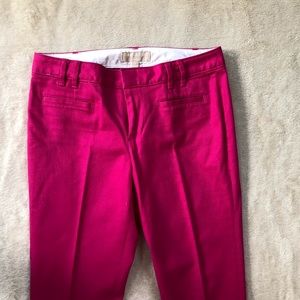 Pink Banana Republic cropped pants